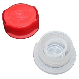 Air Sea Containers 1L UN F-Style Metal (White) Can with 32mm REL Plastic Red Cap (Empty CAN) - Epoxy Gold Lined Interior - Perfect for Thinners, Adhesives, Paint, Etc. UN Rated 3A1/Y1.6/180