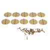 10pcs Mini Antique Hinges Round Exquisite Retro Design Corrosion Resistance