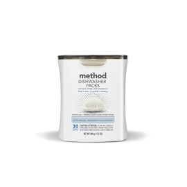 Method Dishwasher Detergent Packs, Free + Clear, 30 count