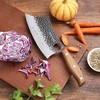 3PCS Butcher Knife, 7" Butcher Meat Cleaver, 7" Serbian Chef