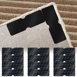 12 Pcs Rug Grippers for Laminate Floor,Anti Slip Rug Underlay Stickers