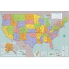 Extra-large USA Laminated Wall Map - 45'' high x 67''