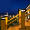 Outdoor Waterproof Solar Pillar Light Patio Garden Fence Gate Post