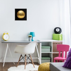 Stupell Industries Gold Designer Basketball Wall Plaque Art Design by Graffi*tee Studios, 12 x 12