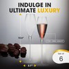 BERKWARE Premium Champagne Flutes - Crystal Tulip Champagne Glasses -