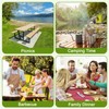 Joy Bubble Picnic Table Cover with Bench Covers Windproof Waterproof