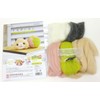 Hamanaka H441-478 Wool Felt Kit, Wool Bonbon, Ham-chan and Round