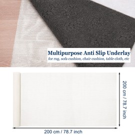 Bekeify 200x200 CM Rug Gripper PVC Cuttable Anti Slip Rug Underlay Non Slip Rug Mat Drawer Pad Antislip Liner Carpet Non-Slip Matting for Hard Wooden Laminate Floors Rugs & Carpets (White)