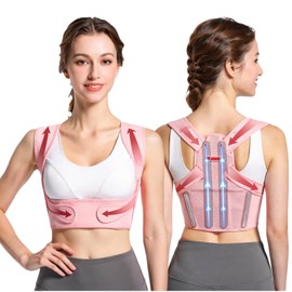 Back Posture Corrector for Women - Adjustable Lightweight Back Brace Posture Corrector Bras for Neck Shoulder Upper Back - Invisilite Hunchback Slouching Under Clothes (Medium)