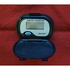 PedUSA SM-2000 Step Pedometer - LCD Display | Walking | Steps Only | Cover