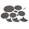 10Pcs Drum Mute Pad Volume Reduction Rubber Practice Silencer Mat