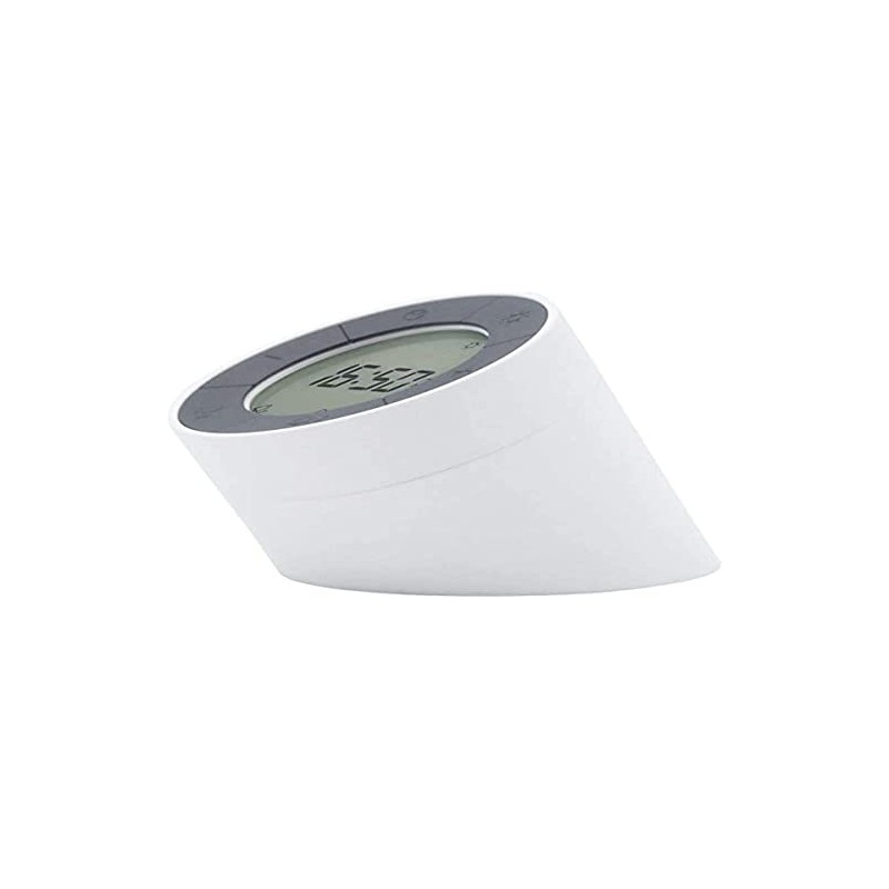 Ginko Edge Light Alarm Clock White Small ELA-W