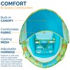 SwimWays Baby Spring Float with Adjustable Canopy, Green Octopus