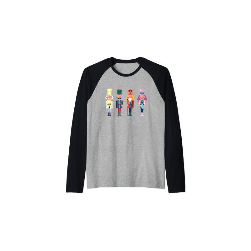 Nutcracker Squad Ballet Dance Matching Family Xmas Costume Raglan Baseball