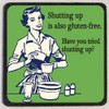 Generic Funny Fridge Magnet M13 Gluten Free Shutting Up, As