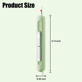 FENGWANGLI Needle Threaders, 2 in 1 Plug-in Needle Threader Seam Ripper Tool, Automatic Stretchable Seam Rippers for Sewing, Hand Quilling Supplies,Embroidery Stitch Removal(Green)
