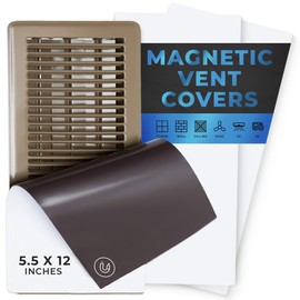 High Strength Magnetic Vent Cover 3 Pack (5.5" X 12") for Floor, Wall and Ceiling Steel Registers, Home and RV, HVAC and AC,