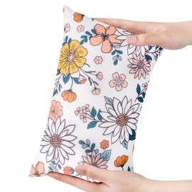 LeoreHu Kids Lunch Nap Pillow Mini Car Pillow Adult Neck Pillow Auxiliary Pillow Versatile Mini Pillow (Daisy)