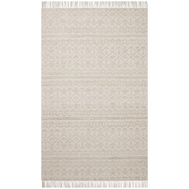 Loloi Angela Rose x Rivers Sand/Ivory 3'-6" x 5'-6" Accent Rug