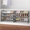 Simple Trending 3-Tier Stackable Shoe Rack, Expandable & Adjustable Shoe
