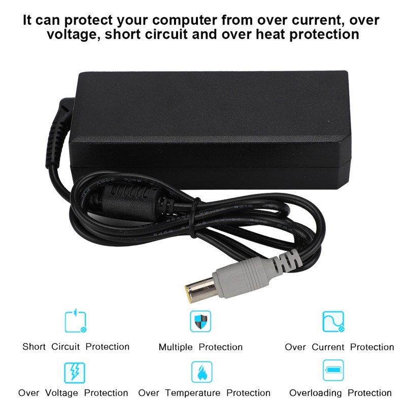 Laptop Power Adapter 90W 20V 4.5A 8.0MM for Lenovo T60p/SL410/