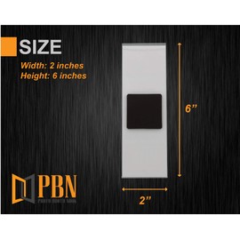 (150 Pack) PHOTO BOOTH NOOK 2X6 Acrylic Magnetic Frames with Inserts for Photobooth Strips, Refrigerator and Locker Magnet Picture Frame for Wedding, Grad Party, Baby Shower Display- Vertical