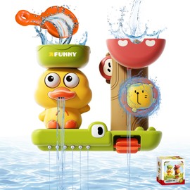 Pmueuff Bath Toy from 1 2 3 4 Years, Water Toy Bathtub Children, Ducks and Lions Bath Toy, Bath Toy Baby from 1 Year, Gift for Boys Girls Birthday Christmas