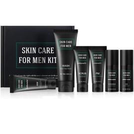 Gifts for Men, Mens Skincare Gift Set, Men's 6-in-1 Skincare Set, Natural Hydration & Firming Gift for Him