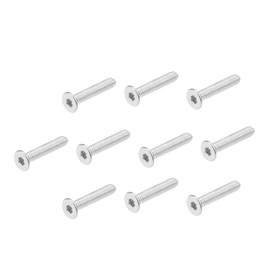 TOP-VIGOR 80Pcs M3 x 16mm Hex Socket Countersunk Head Cap Screws, Allen Socket Drive 304 Stainless Steel DIN7991 Flat Head Socket Cap Screws Bolts for Bicycle Motorcycle, Machinery Repairment