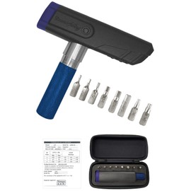 Samuriding SIG-T113 Torque Wrench Road Bike, 0.25 inch (6.35 mm) (1/4 inch) Bicycle, 4-6 Nm (Made in Taiwan, Portable) with Small Case (Blue)