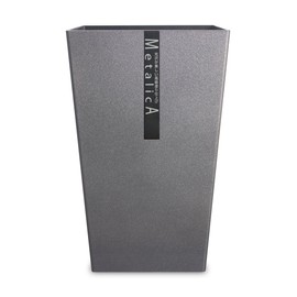 TATSU-CRAFT Dust Box, Metallica, M Angle, Metallica, SV, Silver, 2.7 gal (6.7 L), Trash Can, Stylish, Outdoor, No Lid, Kitchen, Living Room, Slim, Pail, No Lid, Metallic Color, Interior Goods, Made in