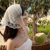 2 Pack Lightweight Lace Trim Head Scarves - Boho Floral