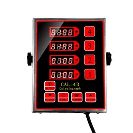 Commercial 4 Channel Kitchen Timers Digital Restaurant Timer Professional Multi Loud Alarm Adjustable Cooking Reminder