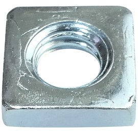 AERZETIX - C49557 - Set of 100 Square Nuts M4 Flat Low Profile 7.0 x 2.0 mm Thread Metric Female Internal Thread - Made of Carbon Steel - DIN 562