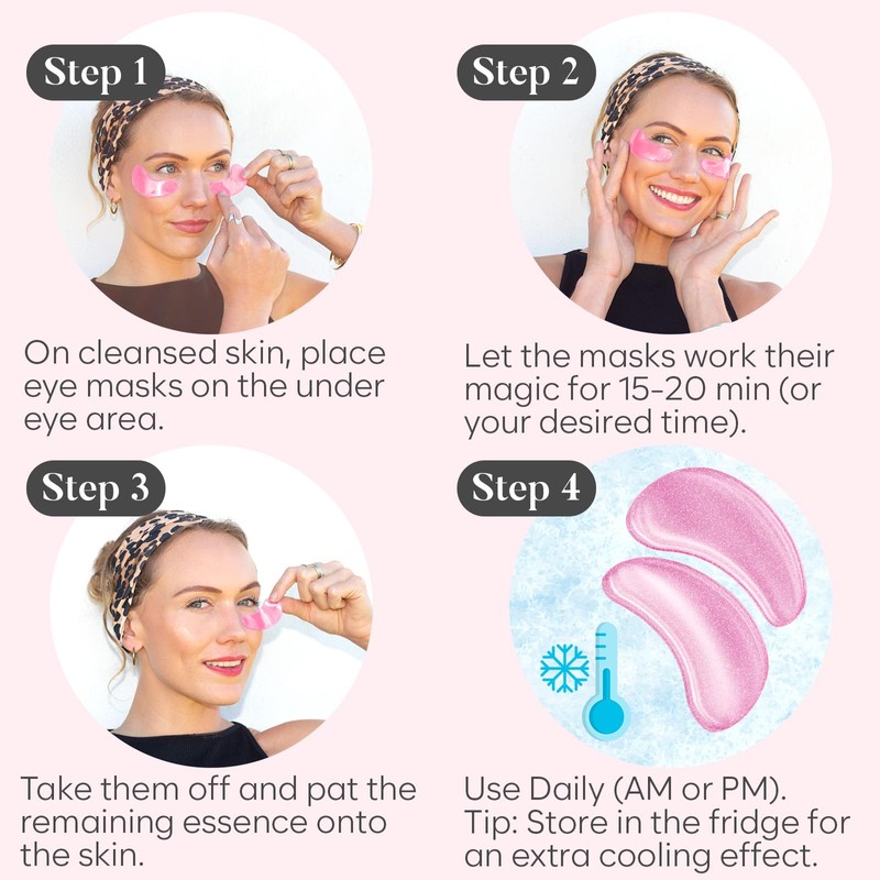 Under Eye Patches, Collagen Masks for Puffy Eyes, Dark Circles,