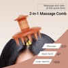 Silicon Scalp Massage Comb - Hair Oil Applicator Brush with