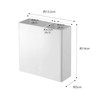 Yamazaki 5146 Magnetic Kitchen Tool Stand, White, Approx. W 5.3