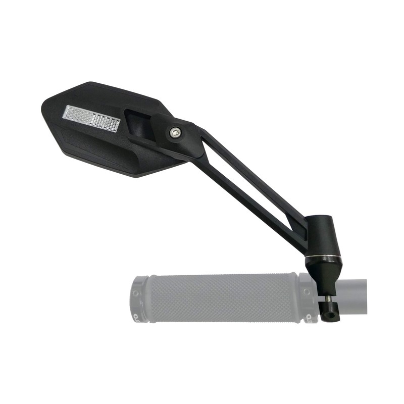 MEACHOW New Scratch Resistant Glass Lens,Handlebar Bike Mirror, Adjustable Safe