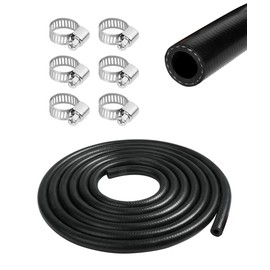 Flaconi Car Fuel Line Hose,Gas Line Repair Kit,Fuel Pump Lines Kit with 6 Pipe Clamps,Suitable for Automobile Transfer Hose Replacement (Ø 4 mm)