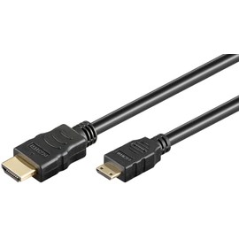 goobay Micro HDMI to HDMI 2.1 Cable Ultra High Speed HDMI Cable 8K @ 60 Hz, 4K @ 120 Hz at 48 Gbits/Dolby Atmos/HDR eARC/GoPro, Canon, Sony, Raspberry Pi 4 and Pi 5 / 2 m / 74433
