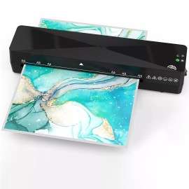 Locamp Crenova A4 Laminator 9 Inch Hot & Cold 2 Roller System Quick Warm-up Black Color