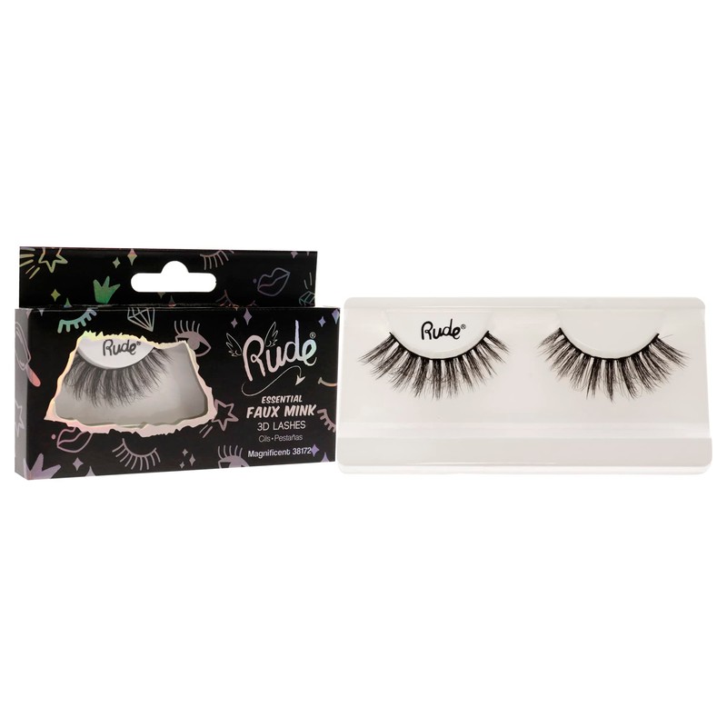 Rude Cosmetics Essential Faux Mink 3D Lashes - Magnificent Pair