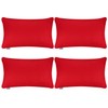 4 Pack Pillow cover,Cotton Comfortable Solid Decorative Throw Pillow Case