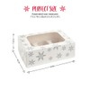 Anniversary House Christmas Cupcake Box with Window and Removable 6