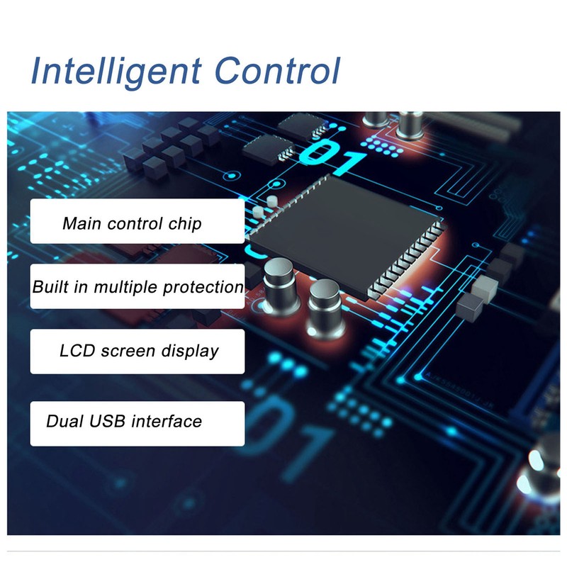 Solar Controller PWM 12V 24V Automatic Adaptation LCD Display USB