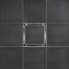 SereneDrains 304 Stainless Steel Tile in Square Brushed Nickel Shower