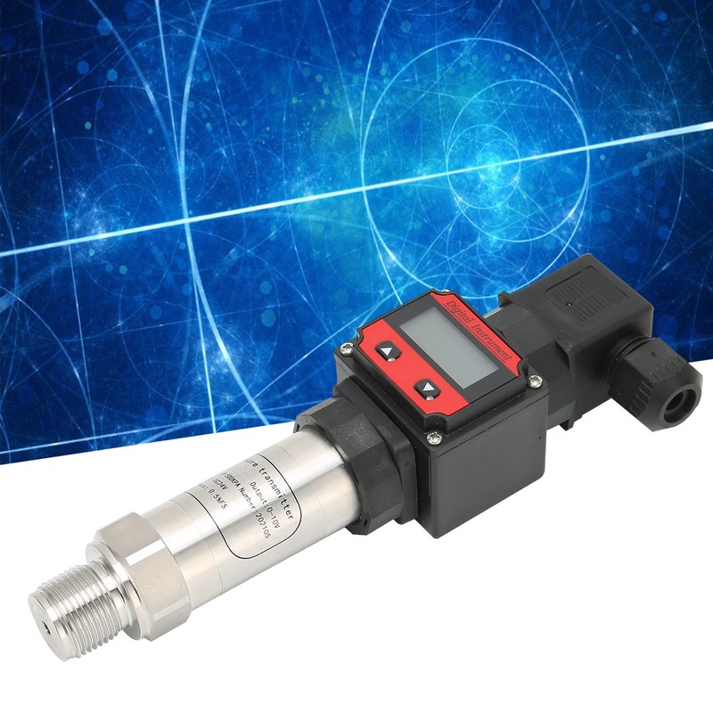 Pressure Sensor Aluminum Alloy Air Water Sender Digital Display LCD