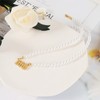 Angel Number Necklace for Women，Pearl Choker Necklace Gold Planted Lucky