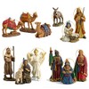 Three Kings Nativity Ornament 10 pc Set with Wooden Chest
