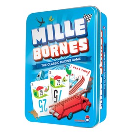 Asmodee Mille Bornes Classic Racing Card Game - Fast-Paced Family Strategy Game for Ages 7+, 2-6 Players, 20 Minute Playtime